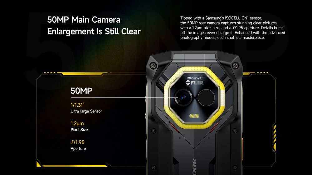 ULEFONE smartphone Armor Mini 20T Pro, 4.7", 8/256GB, 5G, 6200mAh, IP68/IP69K, μαύρο - Image 4