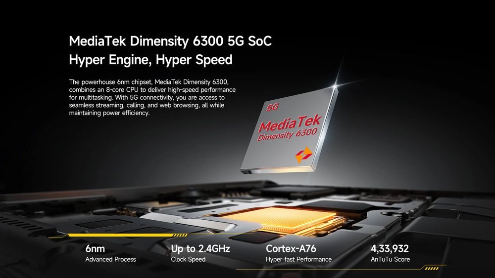 ULEFONE smartphone Armor Mini 20T Pro, 4.7", 8/256GB, 5G, 6200mAh, IP68/IP69K, μαύρο - Image 7