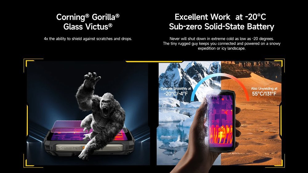 ULEFONE smartphone Armor Mini 20T Pro, 4.7", 8/256GB, 5G, 6200mAh, IP68/IP69K, μαύρο - Image 18