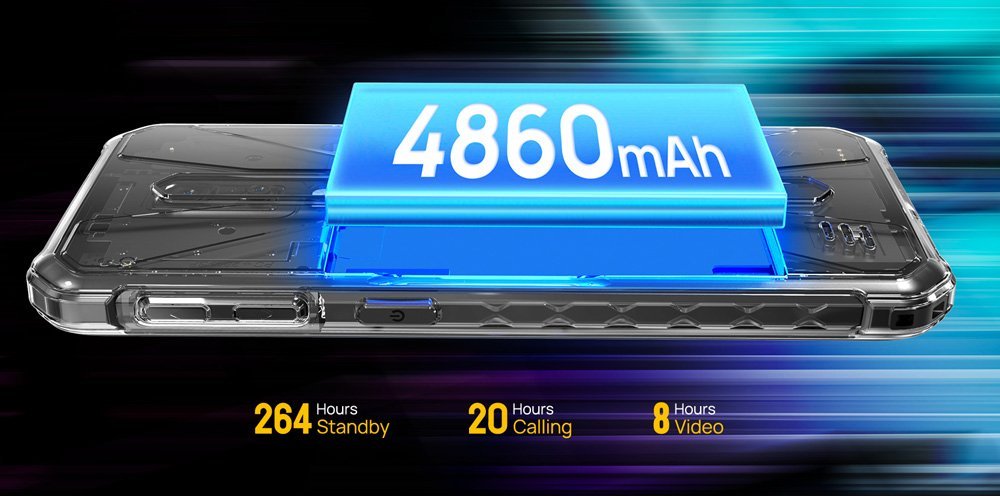 ULEFONE smartphone Armor X12 Pro, 5.45", 4/64GB, 4860mAh, IP68/IP69K, μαύρο - Image 3