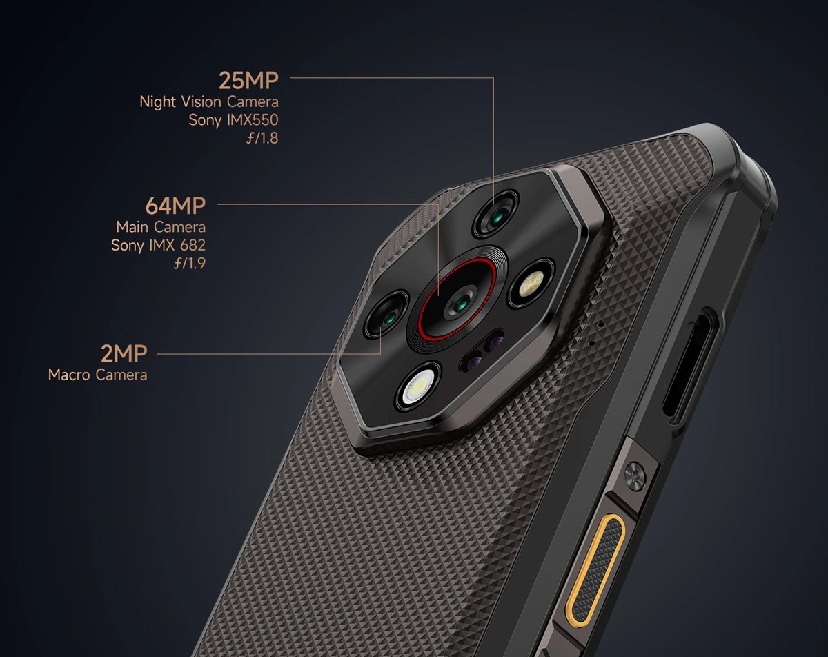 ULEFONE smartphone Armor X16 Pro, 6.56", 8/256GB, 5G, 10360mAh, IP68/IP69K/MIL-STD-810H, μαύρο - Image 11