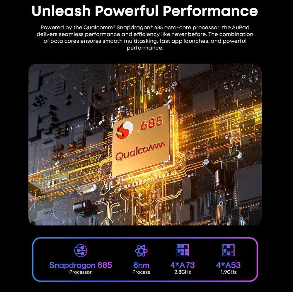 CHUWI tablet AuPad, 10.95", 8/128GB, 4G, Android 14, 7000mAh, γκρι - Image 5