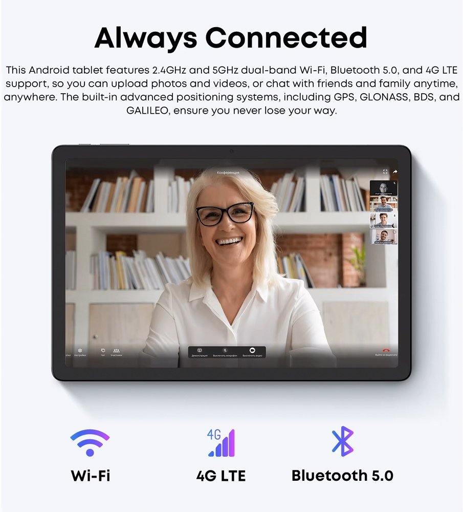 CHUWI tablet AuPad, 10.95", 8/128GB, 4G, Android 14, 7000mAh, γκρι - Image 7