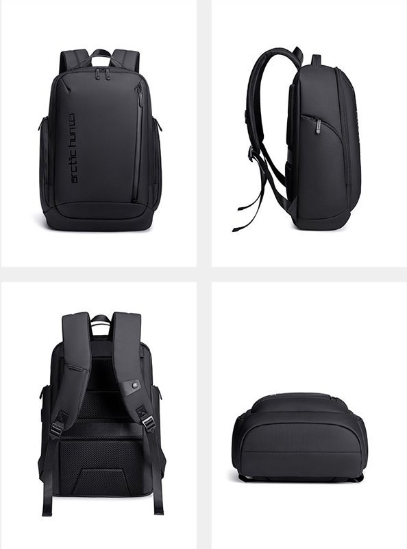 ARCTIC HUNTER τσάντα πλάτης με θήκη laptop 15.6", 20L, USB, μαύρη - Image 9