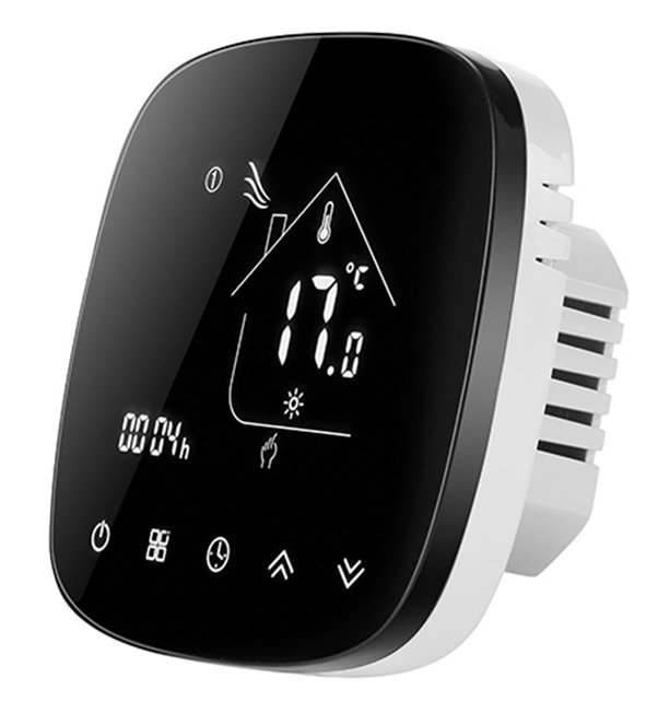 Smart θερμοστάτης πετρελαίου BHT-001-GBLW, WiFi, χωνευτός, μαύρος