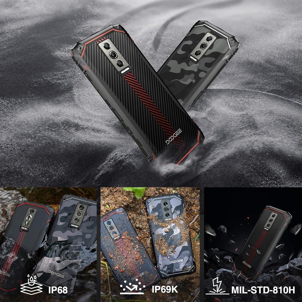 DOOGEE smartphone Blade 10, 6.56", 4/128GB, 5150mAh, IP68/IP69K, καμουφλάζ - Image 6