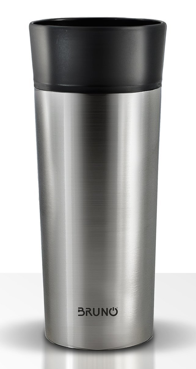 BRUNO θερμός BRN-0068, εργονομικό καπάκι, anti-slip, 360ml, ασημί
