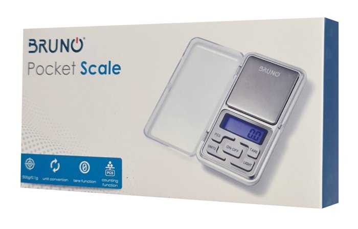 BRUNO μίνι ζυγαριά ακριβείας BRN-0076, έως 500g, ασημί - Image 4