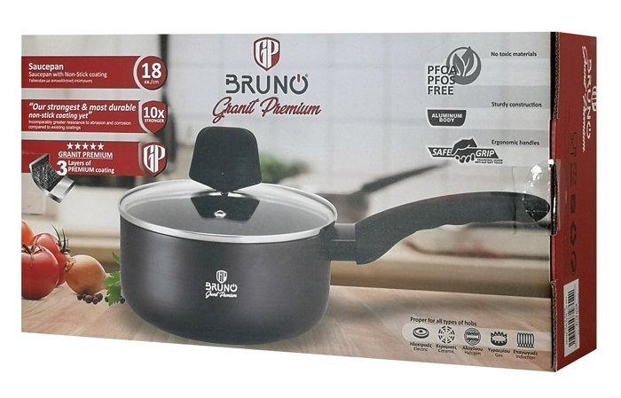 BRUNO γαλατιέρα Granit Premium BRN-0118 με αντικολλητική επίστρωση, 18cm - Image 6