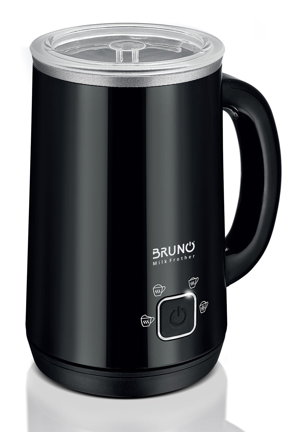 BRUNO συσκευή 4 σε 1 για ζεστό-κρύο αφρόγαλα BRN-0204, 280ml, 500W, ILAG επίστρωση, OTTER controler, μαύρη