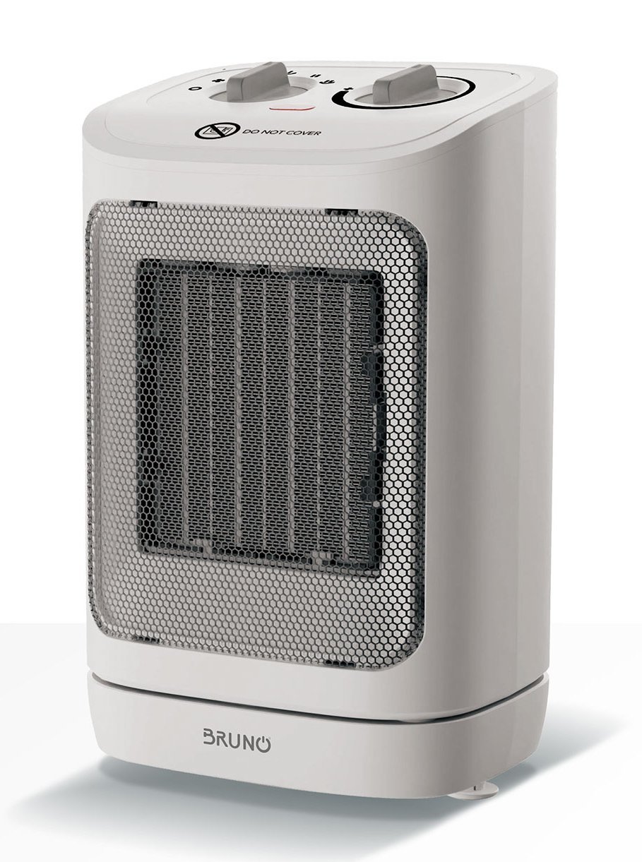 BRUNO κεραμικό αερόθερμο BRN-0255, 2000W, με θερμοστάτη/ανεμιστήρα/αυτόματη περιστροφή, λευκό