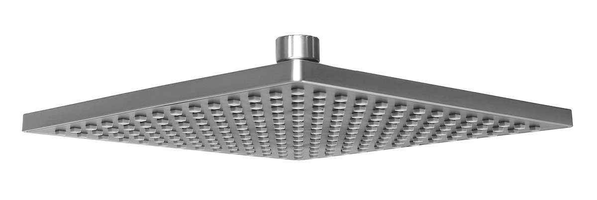 BRUNO κεφαλή ντους BRN-0266, πλαστική, τετράγωνη, 22.8 x 22.8cm, ασημί