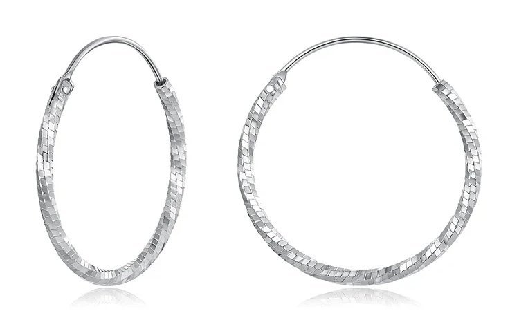 BAMOER σκουλαρίκια κρίκοι BSE1178-L, ασήμι 925, 2.6cm, ασημί