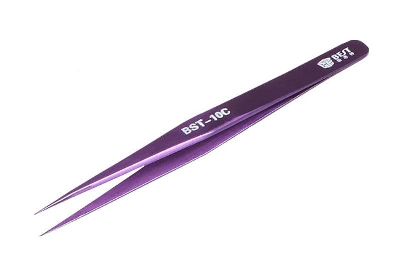 BEST Τσιμπίδα, Stainless Steel, ESD, Ίσια