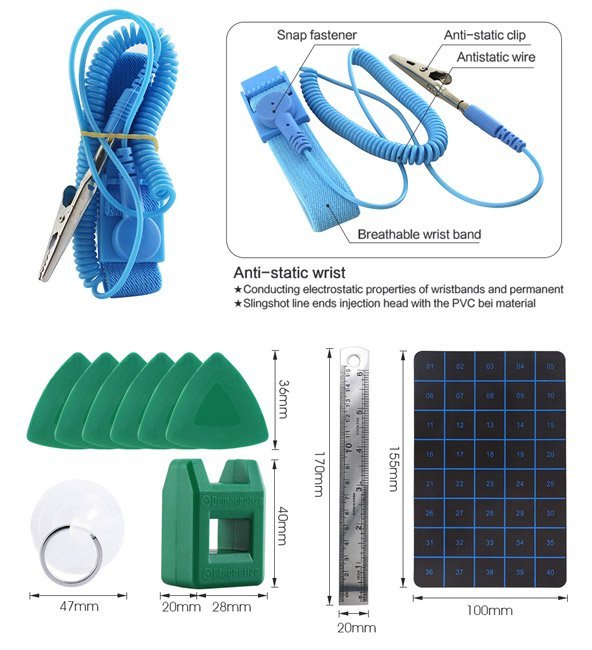 BEST σετ εργαλείων επισκευής κινητών BST-118 σε κασετίνα, 67τμχ - Image 9