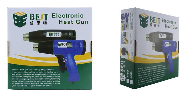 BEST Πιστόλι θερμού αέρα BST-8016D, LCD, 1600W, μπλε - Image 4