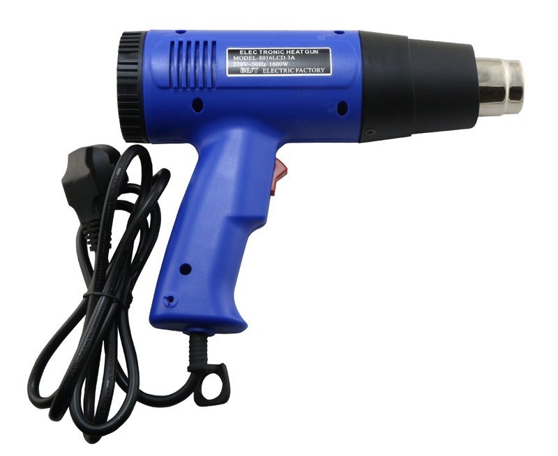 BEST Πιστόλι θερμού αέρα BST-8016D, LCD, 1600W, μπλε - Image 2