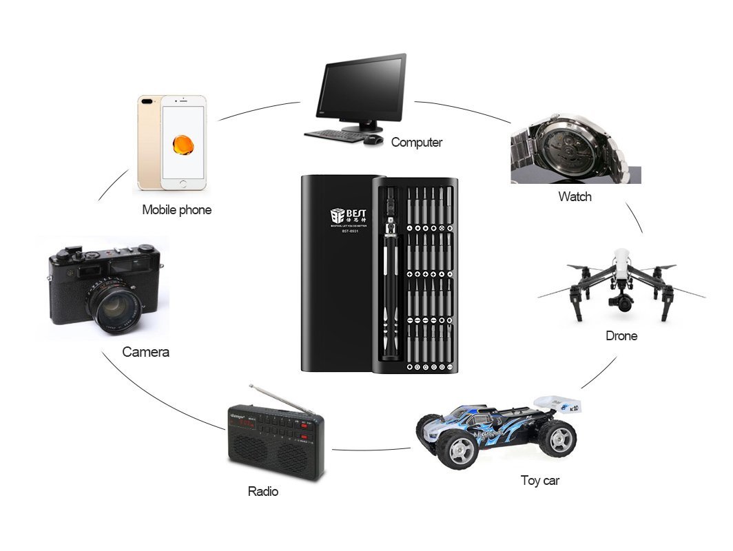 BEST set κατσαβιδιών ακριβείας BST-8931, 24 τεμάχια - Image 4