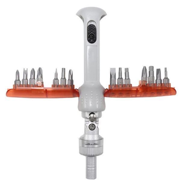 BEST κατσαβίδι χειρός BST-8937 με σετ μύτες, περιστρεφόμενο 180°, 14τμχ - Image 2