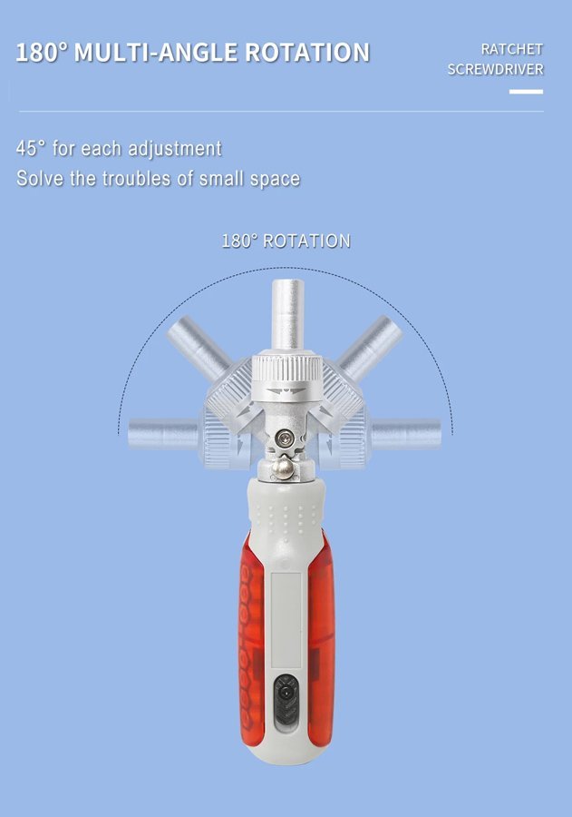BEST κατσαβίδι χειρός BST-8937 με σετ μύτες, περιστρεφόμενο 180°, 14τμχ - Image 3