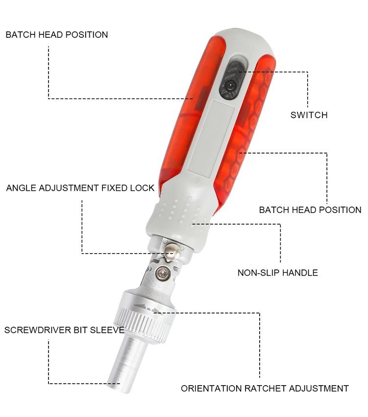 BEST κατσαβίδι χειρός BST-8937 με σετ μύτες, περιστρεφόμενο 180°, 14τμχ - Image 7
