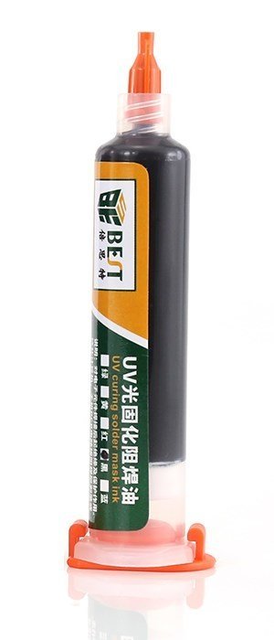 BEST PCB Repairing UV Solder mask ink, 10cc, μαύρο