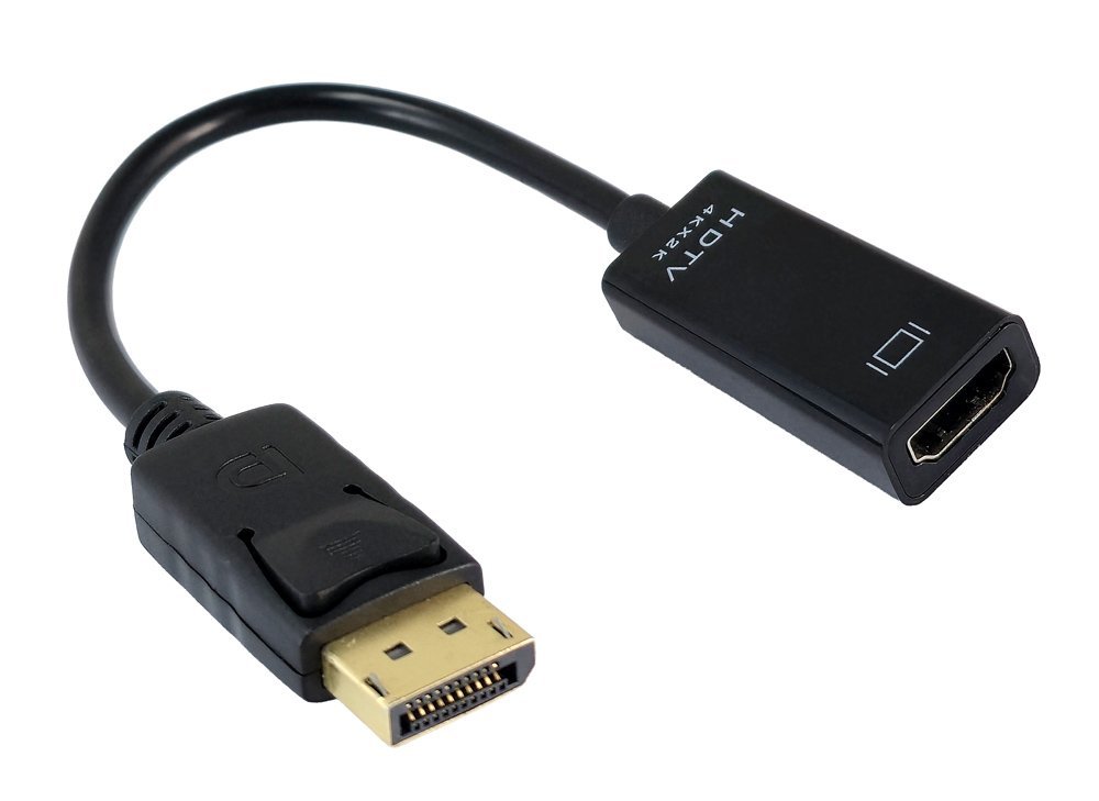 POWERTECH αντάπτορας DisplayPort σε HDMI, 4K/60Hz, 0.1m, μαύρος