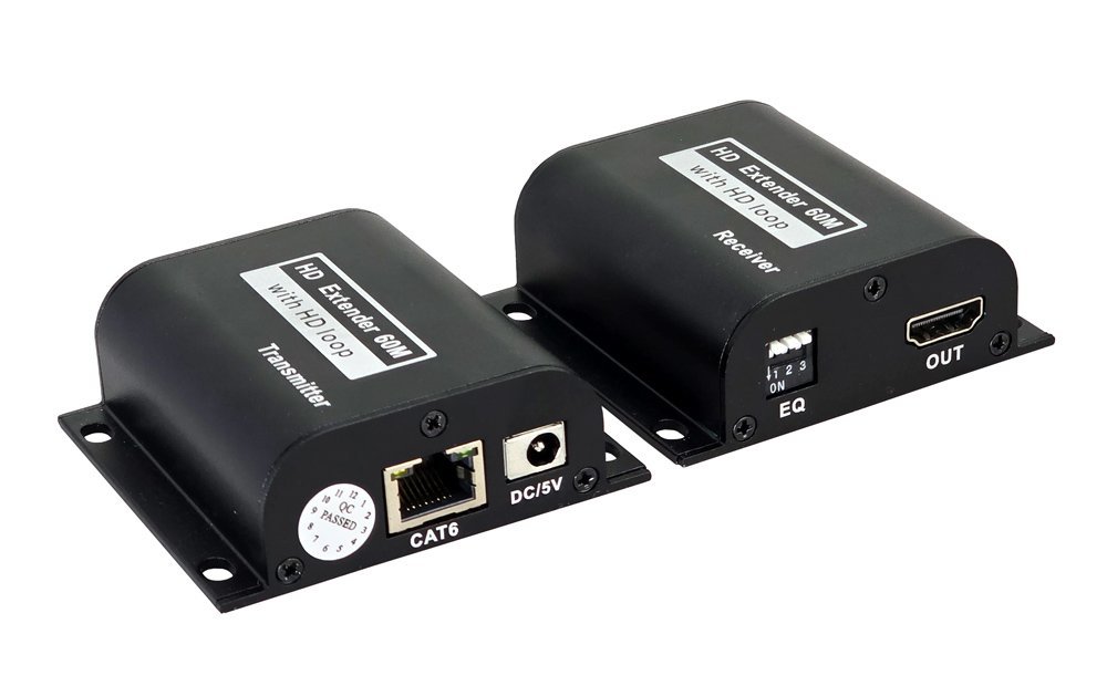 POWERTECH HDMI video extender CAB-H190 μέσω καλωδίου RJ45, 1080p/60Hz, έως 60m