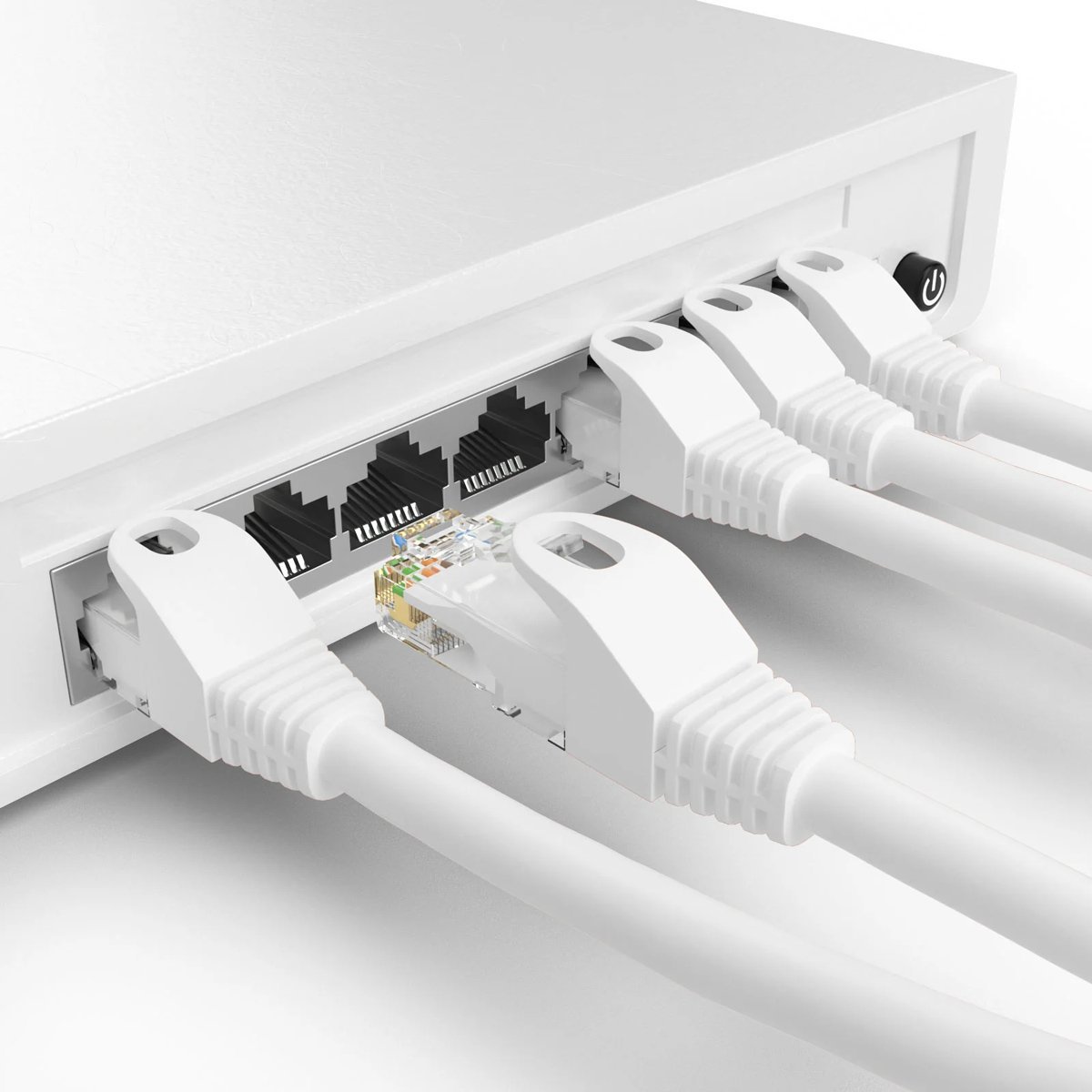 POWERTECH καλώδιο δικτύου, Cat 5e U/UTP, CCA, 100Hz, 20m, λευκό - Image 2