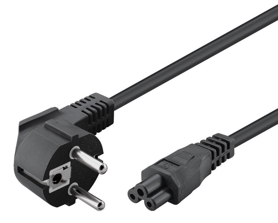 POWERTECH καλώδιο τροφοδοσίας CAB-P027, CCA, 3x 0.75mm, 1.5m, μαύρο