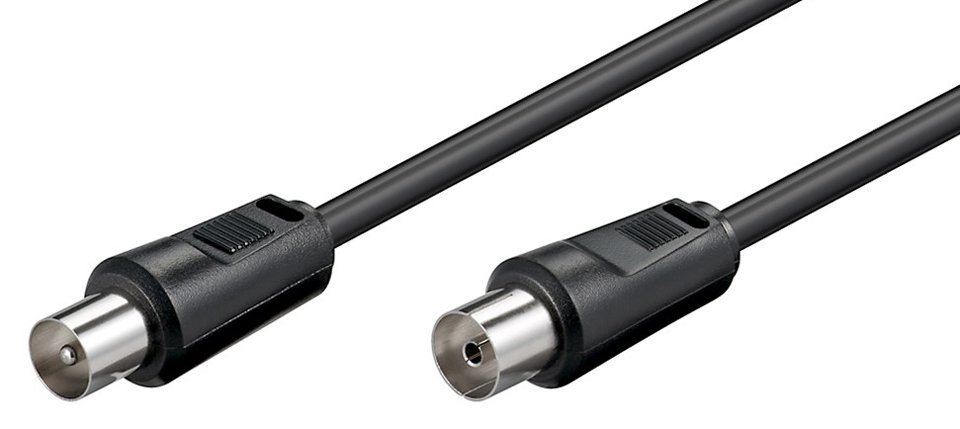 POWERTECH καλώδιο κεραίας RF αρσενικό - RF θηλυκό CAB-V019, μαύρο, 10m