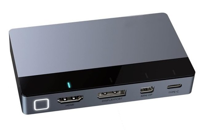 CABLETIME multi-port switch CT-PS41-GB1 σε HDMI, 4 σε 1, 4K/60Hz, γκρι
