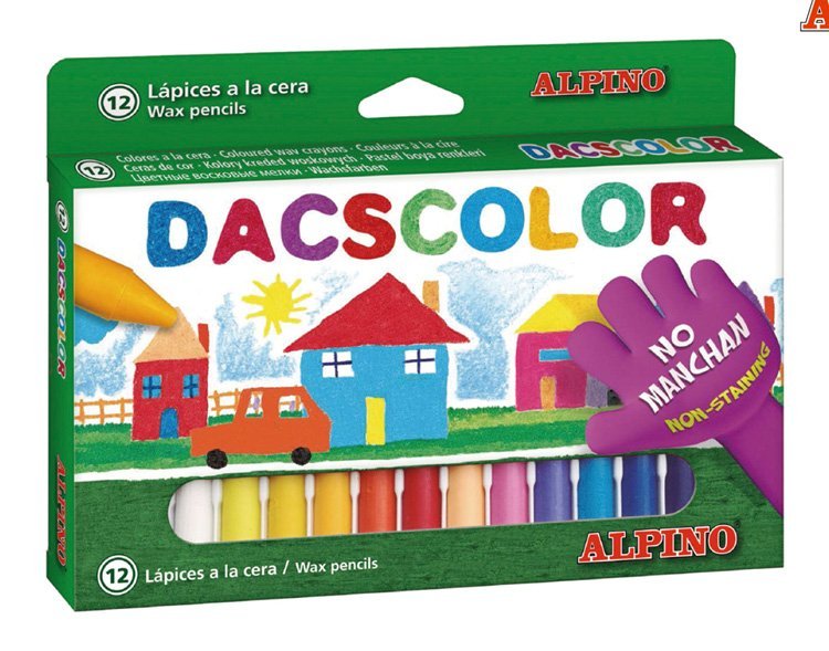 ALPINO χρωματιστές κηρομπογιές DC050290, 12 τμχ