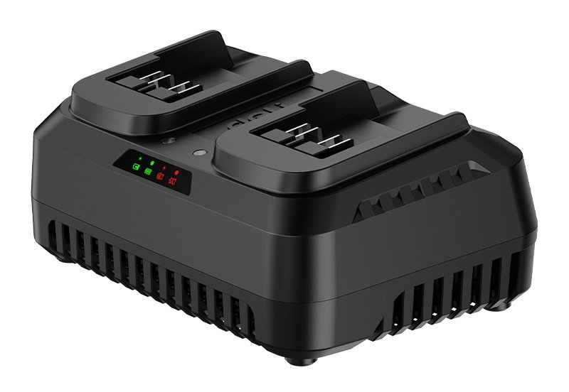 DELI φορτιστής μπαταριών εργαλείων μπαταρίας DE-CD20D4, 2 θέσεων, 20V 4A