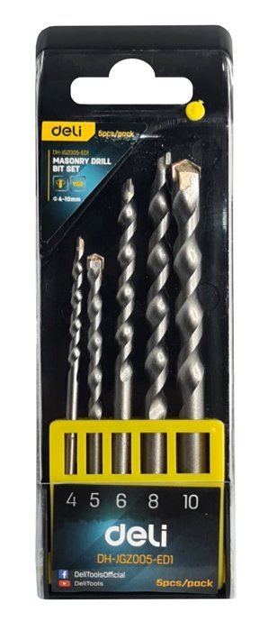 DELI σετ τρυπάνια DH-JGZ005-ED1 για μπετόν, 4-10mm, 5τμχ