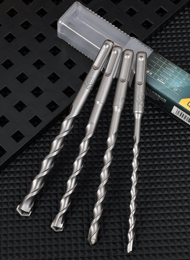DELI σετ τρυπάνια DH-YCZ004-WD1 για τοίχο, 40Cr YG8, 6/8/10/12x160mm, SDS Plus, 4τμχ - Image 2