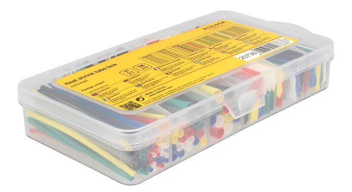 DELOCK σετ θερμοσυστελλόμενων μονωτικών 20736, 2:1, πολύχρωμα, 196τμχ - Image 2