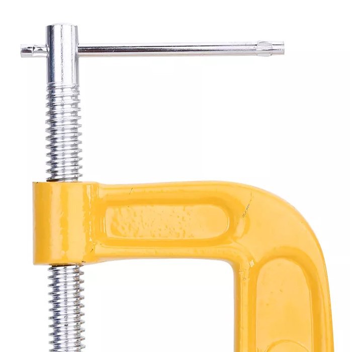 DELI σφιγκτήρας τύπου C DL-G205 με μέγιστο άνοιγμα 125mm, κίτρινος - Image 3