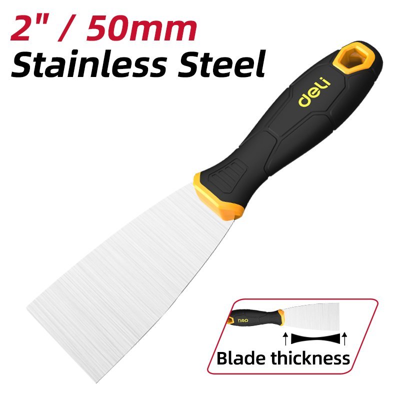 DELI σπάτουλα DL-HD2 με αντιολισθητική λαβή, ανοξείδωτο ατσάλι, 50mm - Image 4