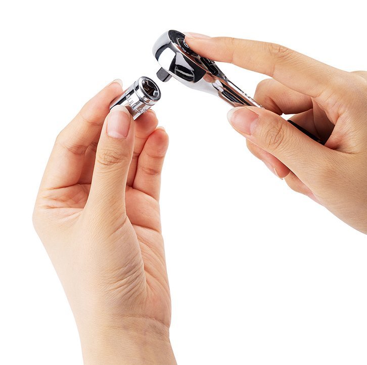 DELI σετ καστάνια με καρυδάκια DL0012T, 45 δόντια, 1/4", 150mm, 12τμχ - Image 4