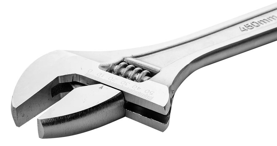 DELI γαλλικό κλειδί DL018A, 18"/450mm, 0-55mm, νίκελ - Image 2