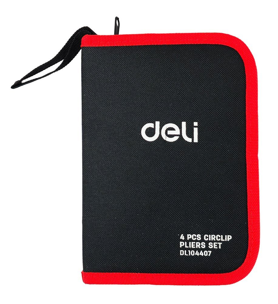 DELI σετ ασφαλειοτσίμπιδα DL104407 με θήκη, 175mm, 4τμχ - Image 4