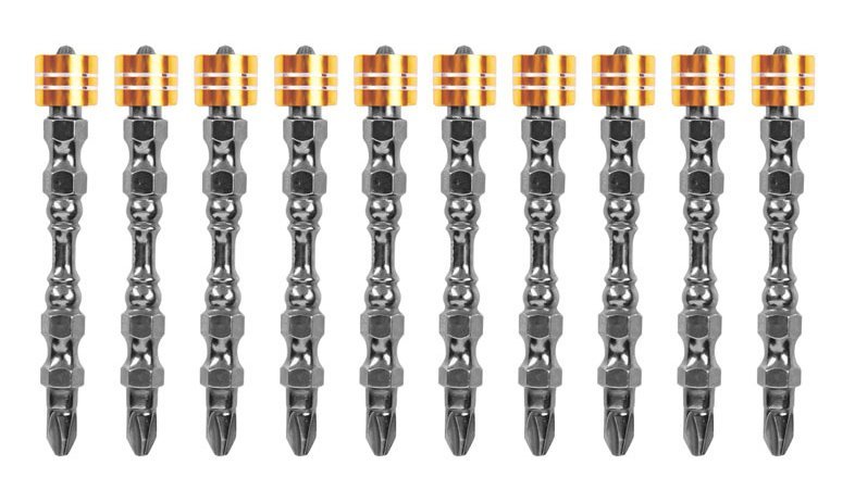 DELI σετ μύτες κατσαβιδιού DL255065 για δραπανοκατσάβιδο, διπλή κεφαλή, PH2x65mm, με μαγνητικό ring, 10τμχ