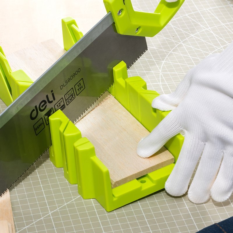 DELI πριόνι ξύλου DL580900 με φαλτσοκούτι, 300mm, 13 TPI - Image 2