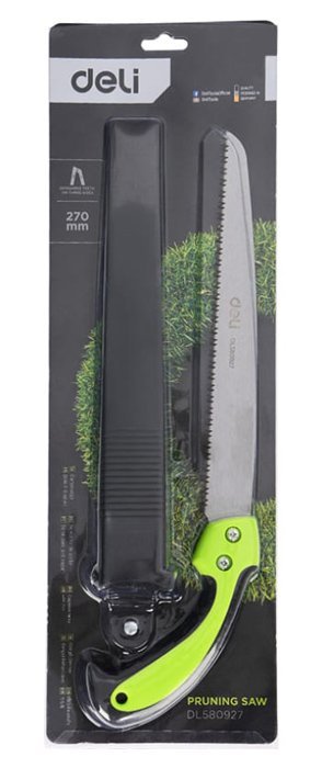 DELI πριόνι ξύλου DL580927 με εργονομική λαβή, 270mm, πράσινο - Image 3