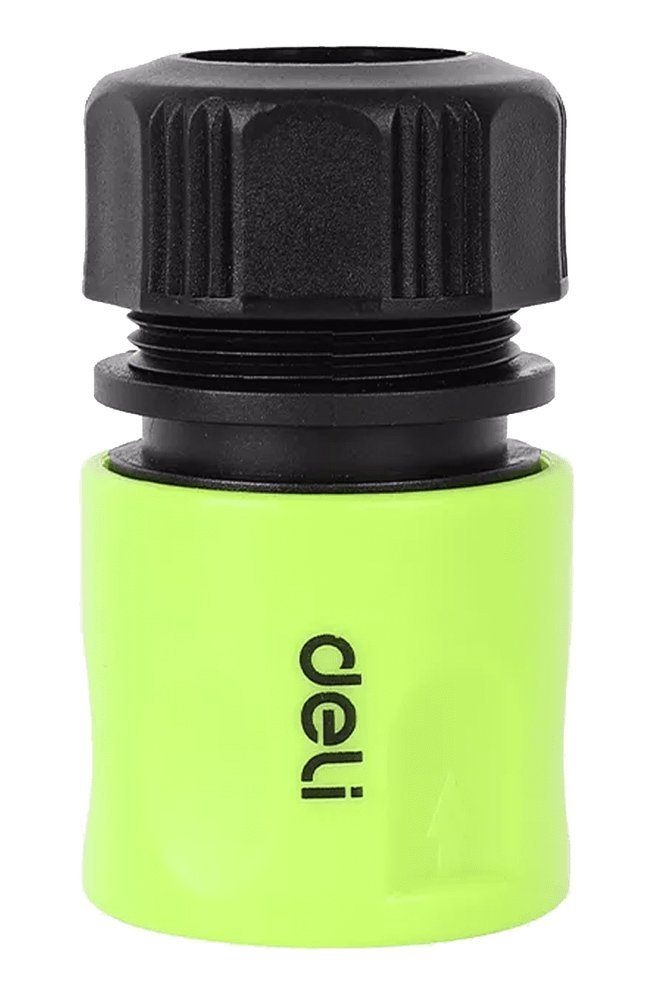 DELI ταχυσύνδεσμος για λάστιχο DL8793 με water stop, 1/2", πράσινος