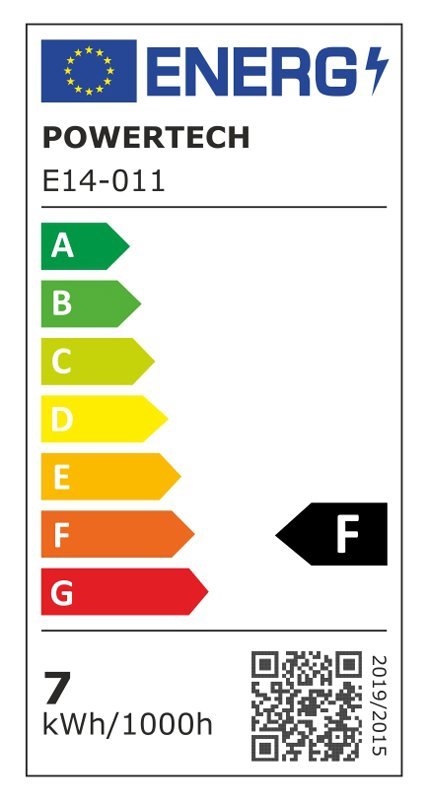 POWERTECH LED λάμπα candle E14-011, 7W, 4000K, E14, 600lm - Image 2