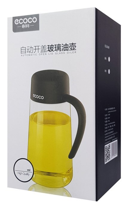 ECOCO γυάλινο δοχείο λαδιού-ξιδιού E1810, 1000ml, γκρι - Image 4
