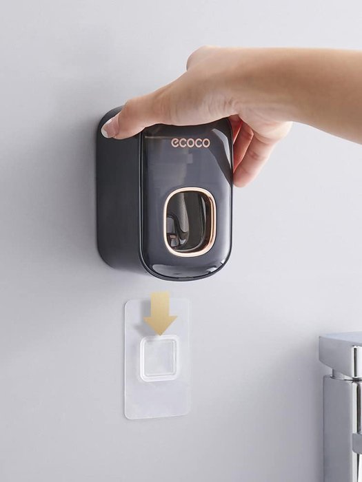 ECOCO διανεμητής οδοντόκρεμας E2232, μαύρος - Image 3