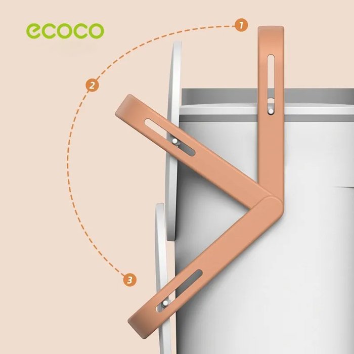 ECOCO κάδος απορριμμάτων, 10lt, λευκός - Image 6